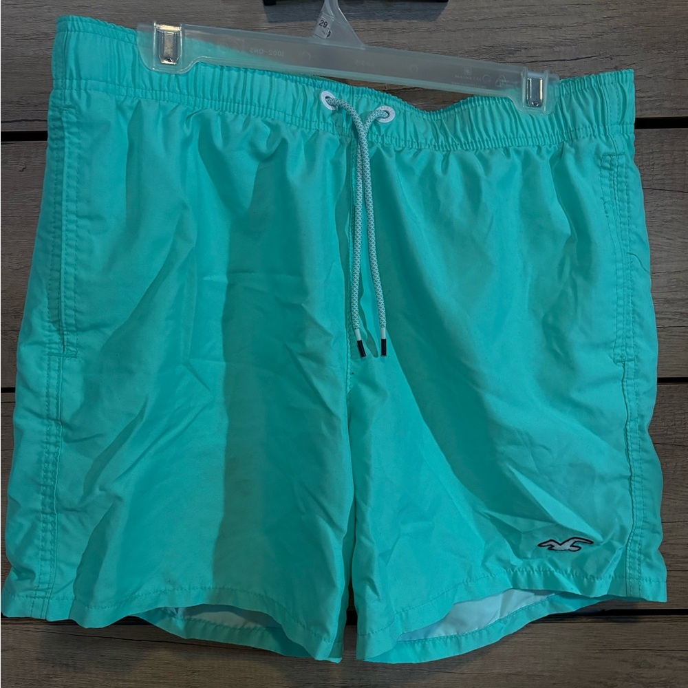 Hollister Mint Green Swim Shorts